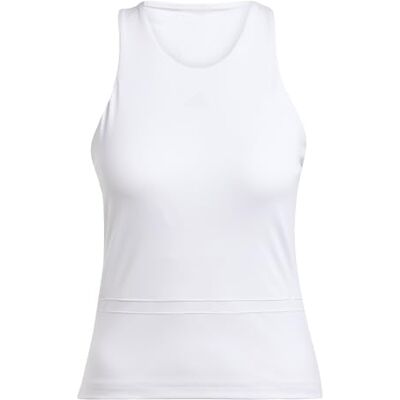 Adidas Women's Tennis Climacool Y-Tank MID Length, White, M Adidas Women's Tennis Climacool Y-Tank MID Length, White, M