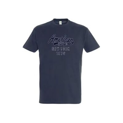 AMERICAN COLLEGE USA , T-Shirt, Polo, Shirt, Herren, Damen, Hemd, Sweatshirt, Lässig, Sportlich, Bedruckt, Bekleidung, Unisex, Manner, Frauen, Modell AC207 Marineblau, S AMERICAN COLLEGE USA , T-Shirt, Polo, Shirt, Herren, Damen, Hemd, Sweatshirt, Lässig, Sportlich, Bedruckt, Bekleidung, Unisex, Manner, Frauen, Modell AC207 Marineblau, S