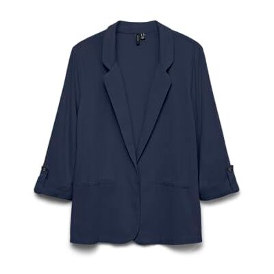 VERO MODA Damen Blazer VMJesmilo Sakko mit Dreiviertel-Ärmeln 10279700 Navy Blazer XS VERO MODA Damen Blazer VMJesmilo Sakko mit Dreiviertel-Ärmeln 10279700 Navy Blazer XS