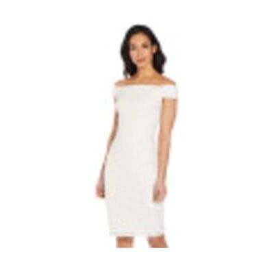 Adrianna Papell Damen AP1E201738 Cocktailkleid, elfenbeinfarben, 34 Adrianna Papell Damen AP1E201738 Cocktailkleid, elfenbeinfarben, 34