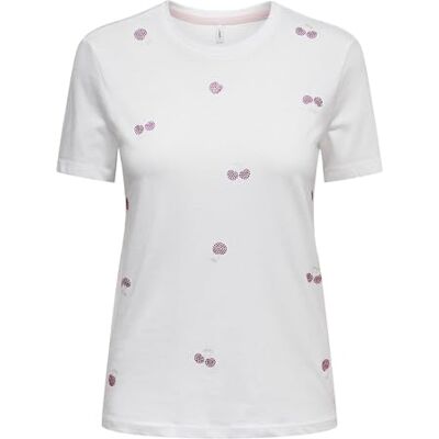 ONLY Onlnikita Life Reg S/S Top Box JRS ONLY Onlnikita Life Reg S/S Top Box JRS