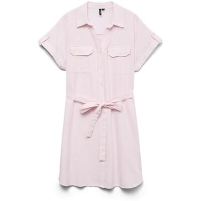VERO MODA Vmthilde Ss Short Shirt Dress WVN Noos VERO MODA Vmthilde Ss Short Shirt Dress WVN Noos