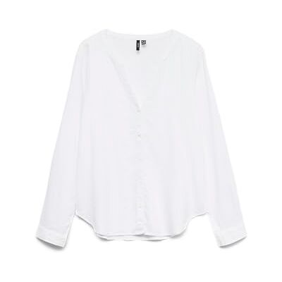 VERO MODA Vmlinn Ls V-Neck Shirt WVN Noos VERO MODA Vmlinn Ls V-Neck Shirt WVN Noos