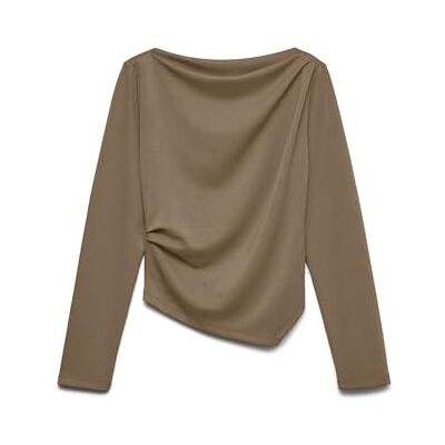 VERO MODA Vmmille Ls Boatneck Short Top JRS Noos VERO MODA Vmmille Ls Boatneck Short Top JRS Noos