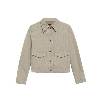 S. Oliver Jacke mit Fischgratmuster und aufgesetzten Taschen S. Oliver Jacke mit Fischgratmuster und aufgesetzten Taschen