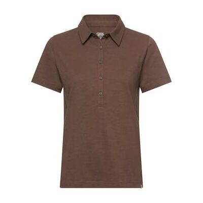 camel active Damen Poloshirt mit Knopfleiste Braun, Womenswear-L camel active Damen Poloshirt mit Knopfleiste Braun, Womenswear-L