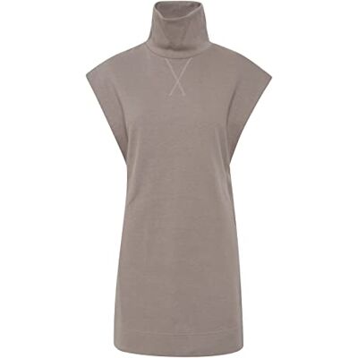 ICHI IHJICINTA SW WA Damen Langes Sweatshirt Pullover Longpullover Loose Fit mit Turtleneck ärmellos, Größe:S, Farbe:Driftwood (181210) ICHI IHJICINTA SW WA Damen Langes Sweatshirt Pullover Longpullover Loose Fit mit Turtleneck ärmellos, Größe:S, Farbe:Driftwood (181210)