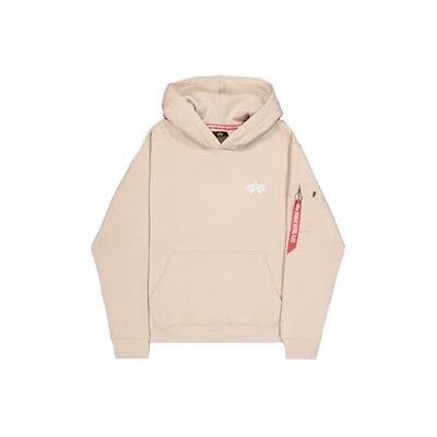 Alpha Herren Signature BP Hoodie, Organic Beige, S Alpha Herren Signature BP Hoodie, Organic Beige, S