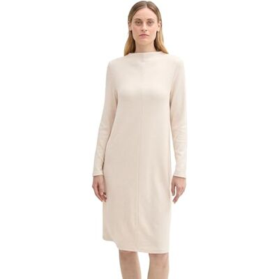 TOM TAILOR Damen Cosy Strickkleid, 33962 Doeskin Melange, 36 TOM TAILOR Damen Cosy Strickkleid, 33962 Doeskin Melange, 36