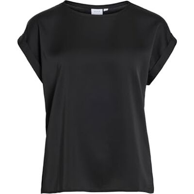 Vila Damen Viellette S/S Satin Top/Su Noos T-Shirt (1er Pack) Vila Damen Viellette S/S Satin Top/Su Noos T-Shirt (1er Pack)