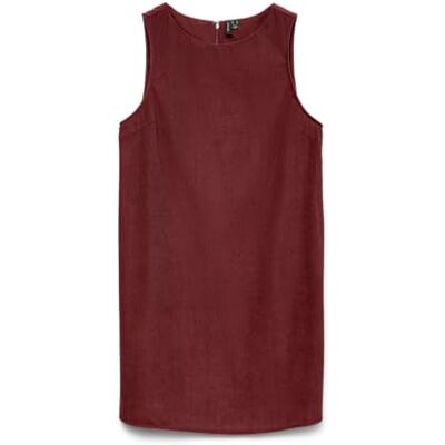 VERO MODA Damen Vmelly S/L Spencer Short Dress WVN Ga, Syrah, S VERO MODA Damen Vmelly S/L Spencer Short Dress WVN Ga, Syrah, S