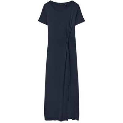 VERO MODA Damen Vmava Lulu Ancle Dress Ga Petite Kleid, Navy Blazer, S Petite EU VERO MODA Damen Vmava Lulu Ancle Dress Ga Petite Kleid, Navy Blazer, S Petite EU