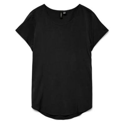 VERO MODA Damen VMBELLA SS WVN GA NOOS Top, Black, M VERO MODA Damen VMBELLA SS WVN GA NOOS Top, Black, M