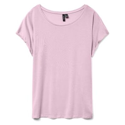 VERO MODA Damen VMAVA Plain SS TOP GA JRS NOOS T-Shirt, Pink-A-Boo, Large VERO MODA Damen VMAVA Plain SS TOP GA JRS NOOS T-Shirt, Pink-A-Boo, Large