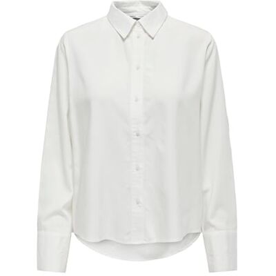ONLY Damen Onlberit Life L/S Shirt WVN Hemdkragen Langarmhemd Für Den Alltag, Snow White, XX-Large ONLY Damen Onlberit Life L/S Shirt WVN Hemdkragen Langarmhemd Für Den Alltag, Snow White, XX-Large