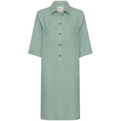 camel active Damen Sommerkleid mit Knopfleiste Jadeblau, Womenswear-XL camel active Damen Sommerkleid mit Knopfleiste Jadeblau, Womenswear-XL