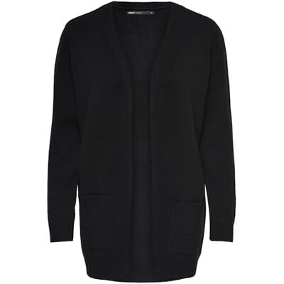 ONLY Damen Onllesly L/S Open Cardigan Ptt Fn KNT Strickjacke 15202222 ,Schwarz ,L ONLY Damen Onllesly L/S Open Cardigan Ptt Fn KNT Strickjacke 15202222 ,Schwarz ,L