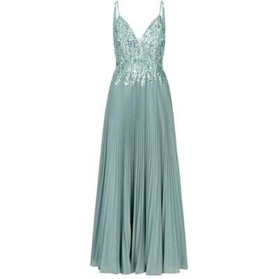 Apart Damen Abendkleid, Besticktes Spitzen & Chiffon Kleid, tiefer V-Ausschnitt, ärmelloses Maxikleid, verstellbare Träger, plissierter Langer Rock, formelle Party, & Brautjungfernkleid Apart Damen Abendkleid, Besticktes Spitzen & Chiffon Kleid, tiefer V-Ausschnitt, ärmelloses Maxikleid, verstellbare Träger, plissierter Langer Rock, formelle Party, & Brautjungfernkleid