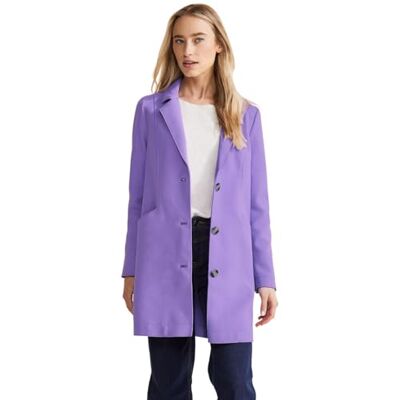 Street One Damen Übergangsjacke, shiny lilac, 40 Street One Damen Übergangsjacke, shiny lilac, 40