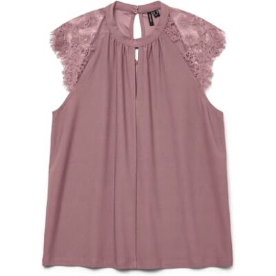 VERO MODA Vmmilla Sl Lace Tee Noos VERO MODA Vmmilla Sl Lace Tee Noos