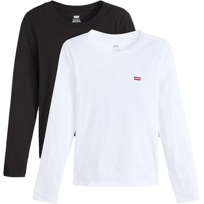 Levi's 2Pack Essential Ls Tee 2 Pack Tee White Levi's 2Pack Essential Ls Tee 2 Pack Tee White