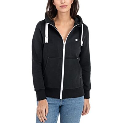 DEPROC-Active Deproc Active Damen Sweatjacke Mit Kapuzenjacke Zip Fleecejacke Windbreaker Hoodie Reißverschluss Finjacmyk Kapuzenpullover, Schwarz, 36 EU DEPROC-Active Deproc Active Damen Sweatjacke Mit Kapuzenjacke Zip Fleecejacke Windbreaker Hoodie Reißverschluss Finjacmyk Kapuzenpullover, Schwarz, 36 EU