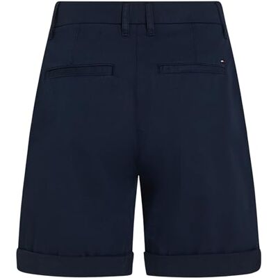 Tommy Hilfiger Damen Chino Shorts Kurz, Blau (Dark Night Navy), 32 Tommy Hilfiger Damen Chino Shorts Kurz, Blau (Dark Night Navy), 32