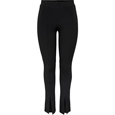 ONLY Damen Onlgale Slit Pants Jrs Leggings, Schwarz, XS EU ONLY Damen Onlgale Slit Pants Jrs Leggings, Schwarz, XS EU