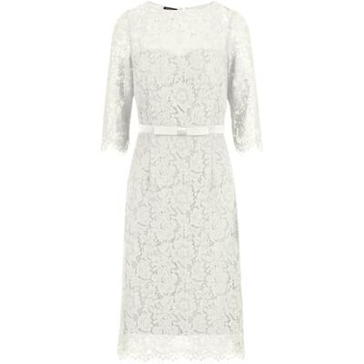 Apart Damen Spitzen Midikleid, Cocktailkleid mit Schleifengürtel, Rundhalsausschnitt, 3/4 Ärmel Formales Kleid, Florales Spitzen Etuikleid Für Hochzeitsgäste, Party & Geschäftskleidung Apart Damen Spitzen Midikleid, Cocktailkleid mit Schleifengürtel, Rundhalsausschnitt, 3/4 Ärmel Formales Kleid, Florales Spitzen Etuikleid Für Hochzeitsgäste, Party & Geschäftskleidung