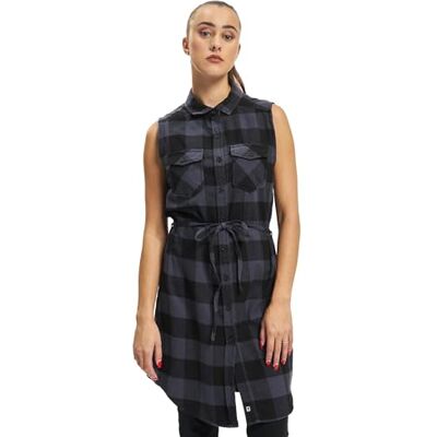 Brandit Women Gracey Longshirt Sleevel, Farbe: Black/Grey, Größe: M Brandit Women Gracey Longshirt Sleevel, Farbe: Black/Grey, Größe: M