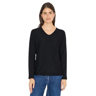 Cecil Dolman Pullover mit Glitzer Black S Cecil Dolman Pullover mit Glitzer Black S