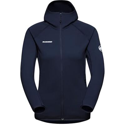 Mammut Aconcagua ML Hooded Jacket Women Outdoor Fleecejacke für Damen mit Kapuze Marine, S Mammut Aconcagua ML Hooded Jacket Women Outdoor Fleecejacke für Damen mit Kapuze Marine, S