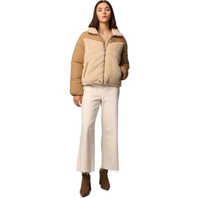 ONLY Damen Onlsiena Teddy Mix Puffer Cc OTW Jacke, Beige, XL ONLY Damen Onlsiena Teddy Mix Puffer Cc OTW Jacke, Beige, XL