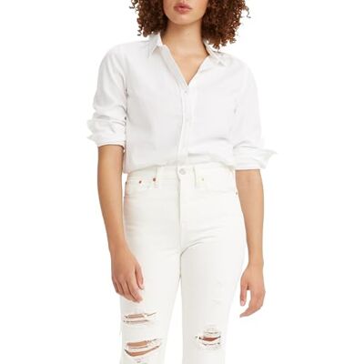 Levi's Damen New Classic Fit Bw Shirt Hemd, Bright White, XS Levi's Damen New Classic Fit Bw Shirt Hemd, Bright White, XS