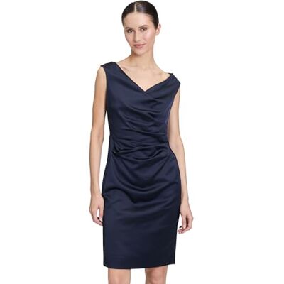 Vera Mont Damen 0058/4822 Kleid, Blau, 38 EU Vera Mont Damen 0058/4822 Kleid, Blau, 38 EU