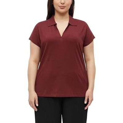 S. Oliver Damen Poloshirt – Relaxed Fit, Flammgarn-Jersey, ärmellos, V-Ausschnitt S. Oliver Damen Poloshirt – Relaxed Fit, Flammgarn-Jersey, ärmellos, V-Ausschnitt
