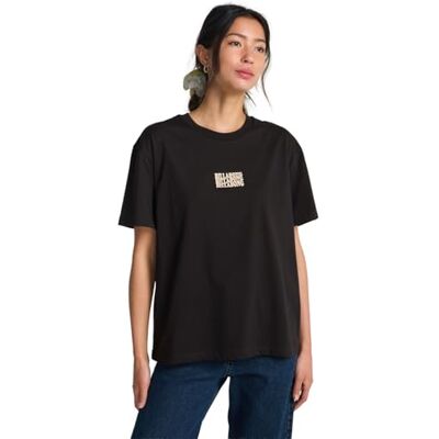 Billabong Damen In The Beyond T-Shirt, Black Pebble, XL Billabong Damen In The Beyond T-Shirt, Black Pebble, XL
