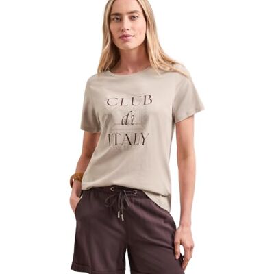 Street One T-Shirt mit Rundhals und Artwork Clay Sand 44 Street One T-Shirt mit Rundhals und Artwork Clay Sand 44