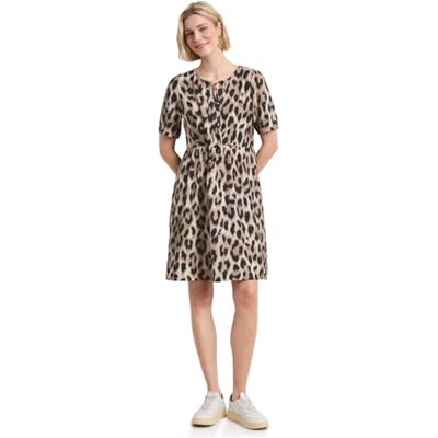 Street One Gemustertes Tunika-Kleid Timeless beige 46 Street One Gemustertes Tunika-Kleid Timeless beige 46