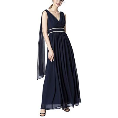 Apart Damen Chiffon Dress Partykleid, per Pack Blau (Nachtblau Nachtblau), 42 (Herstellergröße: 42) Apart Damen Chiffon Dress Partykleid, per Pack Blau (Nachtblau Nachtblau), 42 (Herstellergröße: 42)
