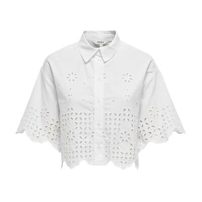 ONLY Onlmina Life Ss Boxy Shirt WVN ONLY Onlmina Life Ss Boxy Shirt WVN
