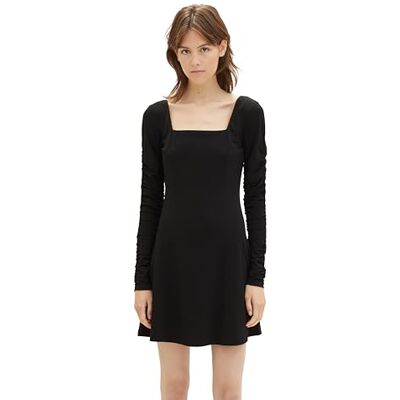 TOM TAILOR Denim Damen Mesh Mini-Kleid mit Blumenmuster TOM TAILOR Denim Damen Mesh Mini-Kleid mit Blumenmuster