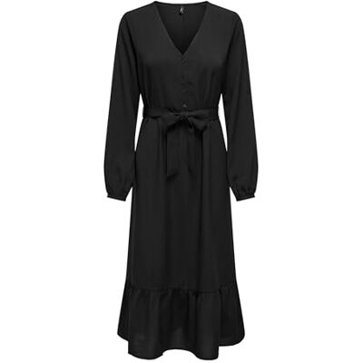 ONLY Damen Onlnova Life Elite Amy Long Dress Solid Kleid, Black, Medium ONLY Damen Onlnova Life Elite Amy Long Dress Solid Kleid, Black, Medium