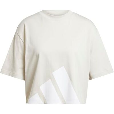 Adidas Women's Essentials Big Logo Boyfriend T-Shirt, Wonder Alumina/White, XL Adidas Women's Essentials Big Logo Boyfriend T-Shirt, Wonder Alumina/White, XL