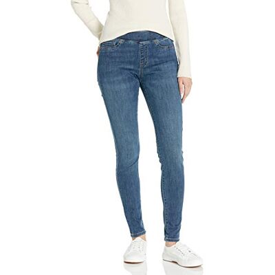 Amazon Damen Stretch-Schlupf-Jeggings mit mittlerer Leibhöhe Auslaufmodell, Mittlere Waschung, 40 Amazon Damen Stretch-Schlupf-Jeggings mit mittlerer Leibhöhe Auslaufmodell, Mittlere Waschung, 40