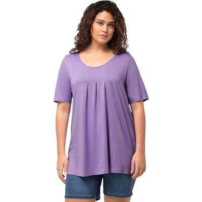 Ulla Popken Damen Shirt Blauer Flieder 50+ Ulla Popken Damen Shirt Blauer Flieder 50+
