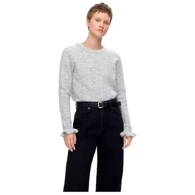 SELECTED FEMME SLFLULU LS Knit Frill Cuff O-Neck NOOS SELECTED FEMME SLFLULU LS Knit Frill Cuff O-Neck NOOS