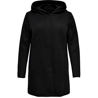 ONLY Carmakoma Damen Carsedona Light Coat OTW Mantel, Schwarz (Black Black), Large ONLY Carmakoma Damen Carsedona Light Coat OTW Mantel, Schwarz (Black Black), Large