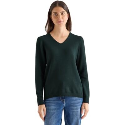 Cecil Kuscheliger V-Neck Pullover Ink Green S Cecil Kuscheliger V-Neck Pullover Ink Green S