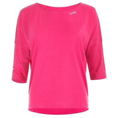 WINSHAPE Damen Ultra Leichtes, Weiches Modal-3/4-arm Mcs004 T-Shirt, Deep-pink, S EU WINSHAPE Damen Ultra Leichtes, Weiches Modal-3/4-arm Mcs004 T-Shirt, Deep-pink, S EU